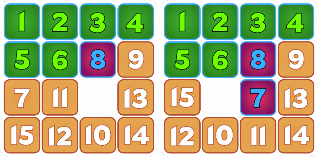 Step 5: Move Tiles 7 and 8 Into Setup Positions