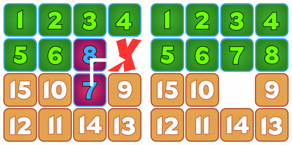 Step 6: Move Tiles 7 and 8 Into Final Positions